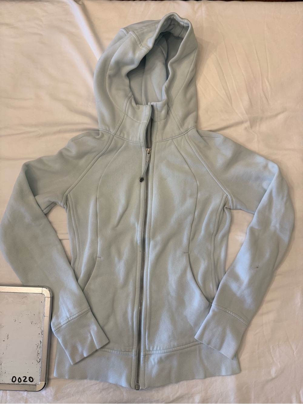 lululemon athletica Light Blue Full-Zip Hooded Sweatshirt